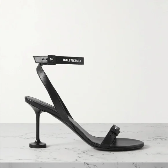 Balenciaga Black Heels with Chunky Platform Sole